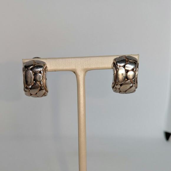 John Hardy Pebble French Clip Earrings in Sterling Silver - Picture 2 of 8